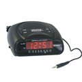 Sonnet Industries Clock Radio with Aux Cord, Black SO460612